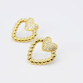 Adore Stud Gold Earrings